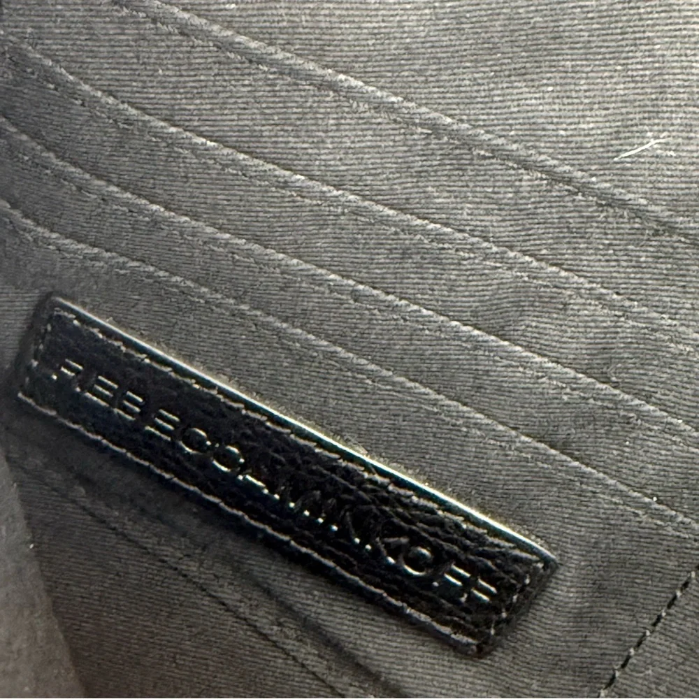 Rebecca Minkoff Wonder Leo Envelope Clutch Black Metallic Elegant  Clutch